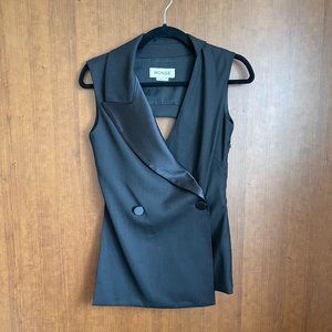 Monse Black Wool Vest